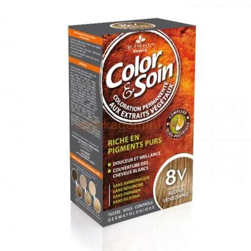 Color & Soin barva a péče 8V středně zlatá blond 135 ml